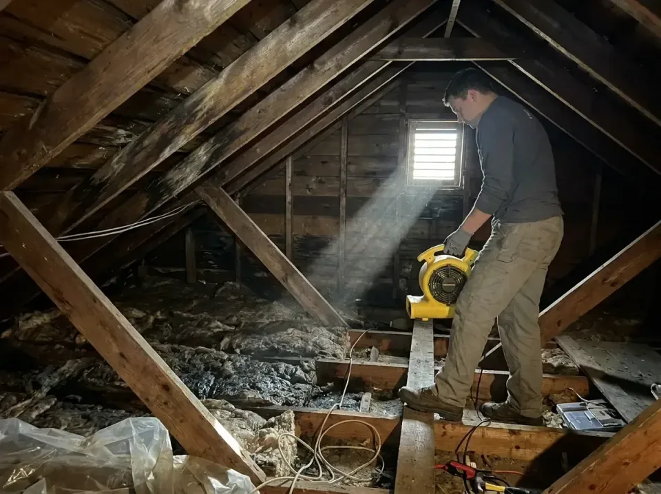 attic-water-damage-drying-proc-007 — frequently asked questions, Emergency Water Extraction & 24/7 Flood Response in Beattys…